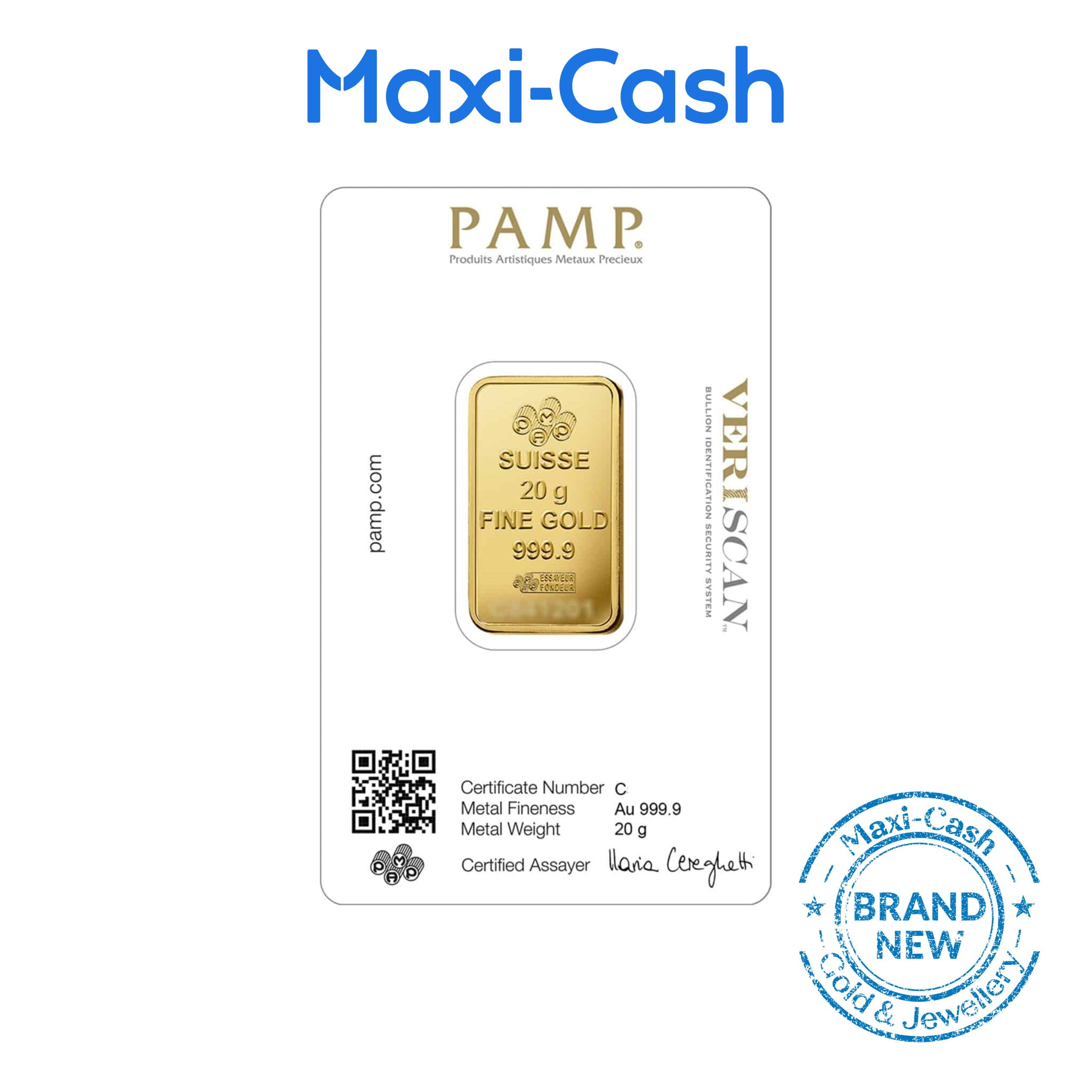 PAMP Suisse Lady Fortuna Gold Bar in 999 Gold (20gm) - Image 2
