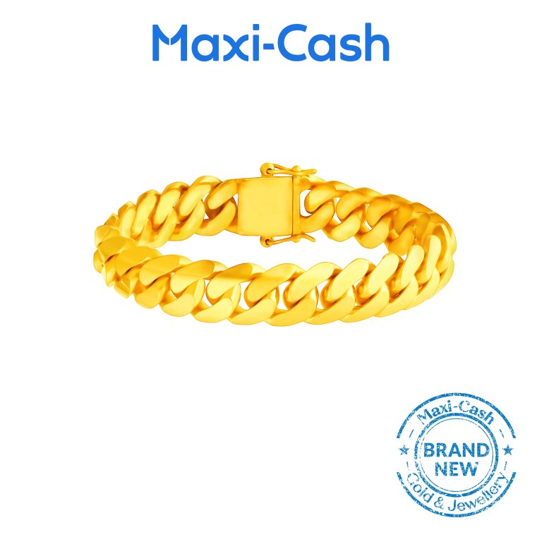 Cuban Link Bracelet in 916 Gold
