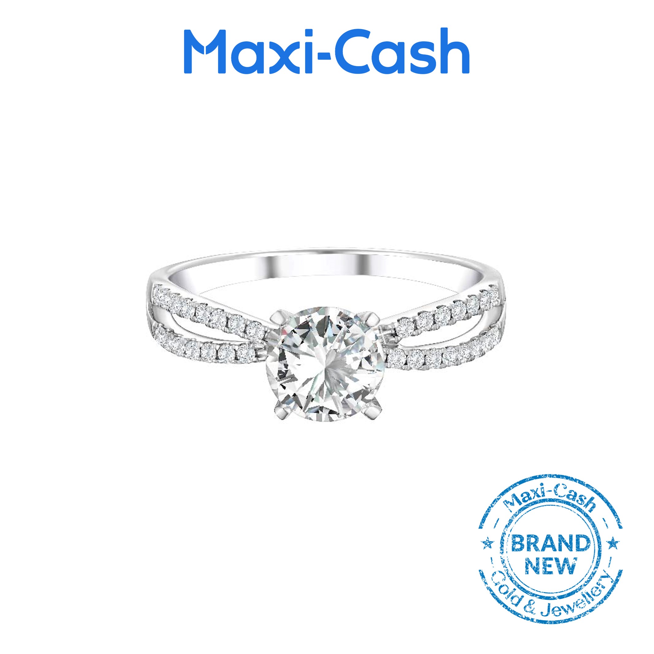 True Carat Diamond Demure Ring in 18K White Gold - Image 2