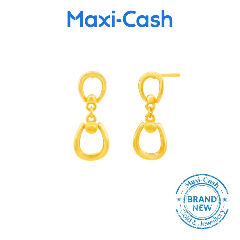 Ethereal Loops Earrings in 916 Gold