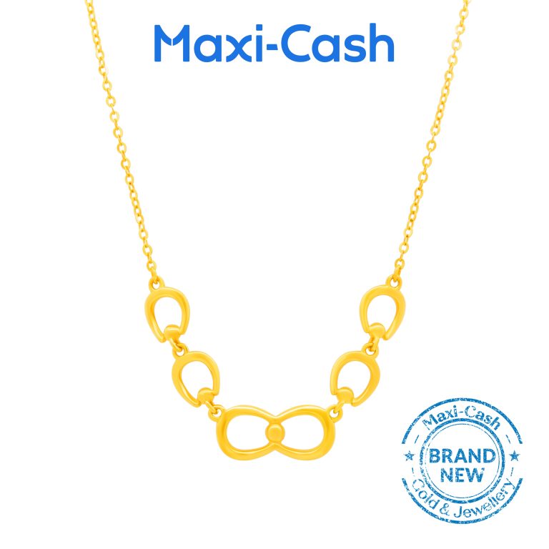 Ethereal Loops Necklace in 916 Gold