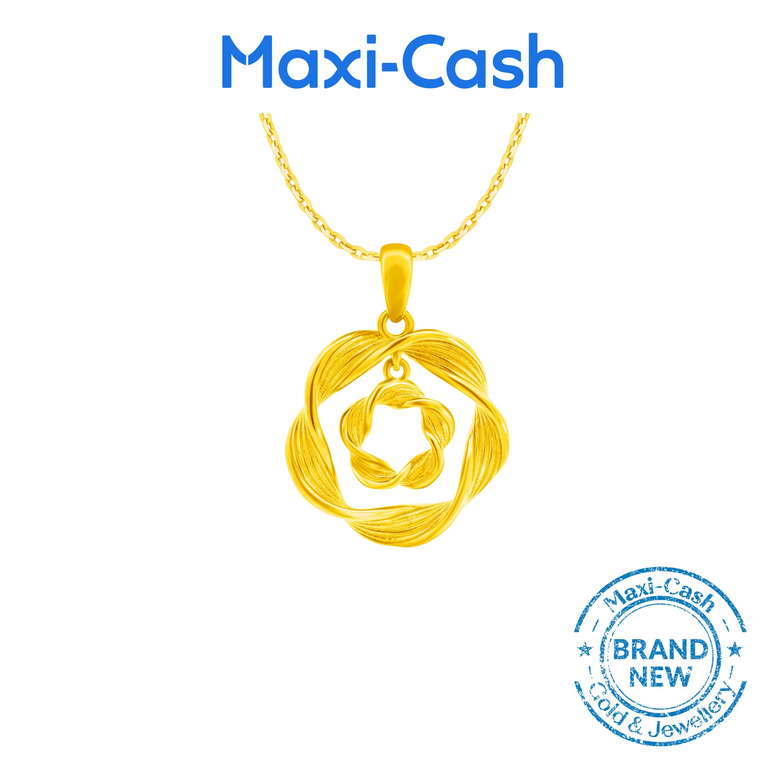 Rose Duet Pendant in 916 Gold