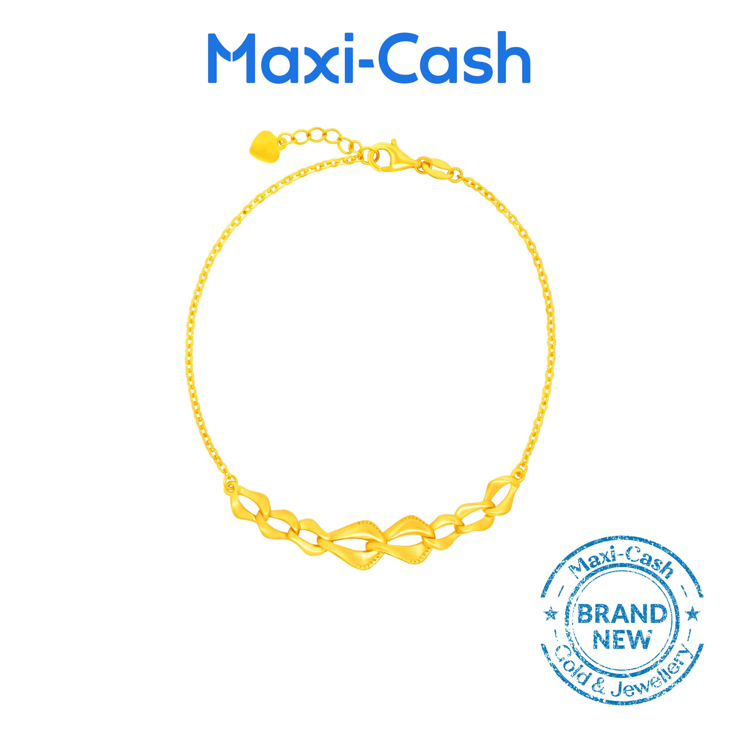 Gold Interlace Bracelet in 916 Gold