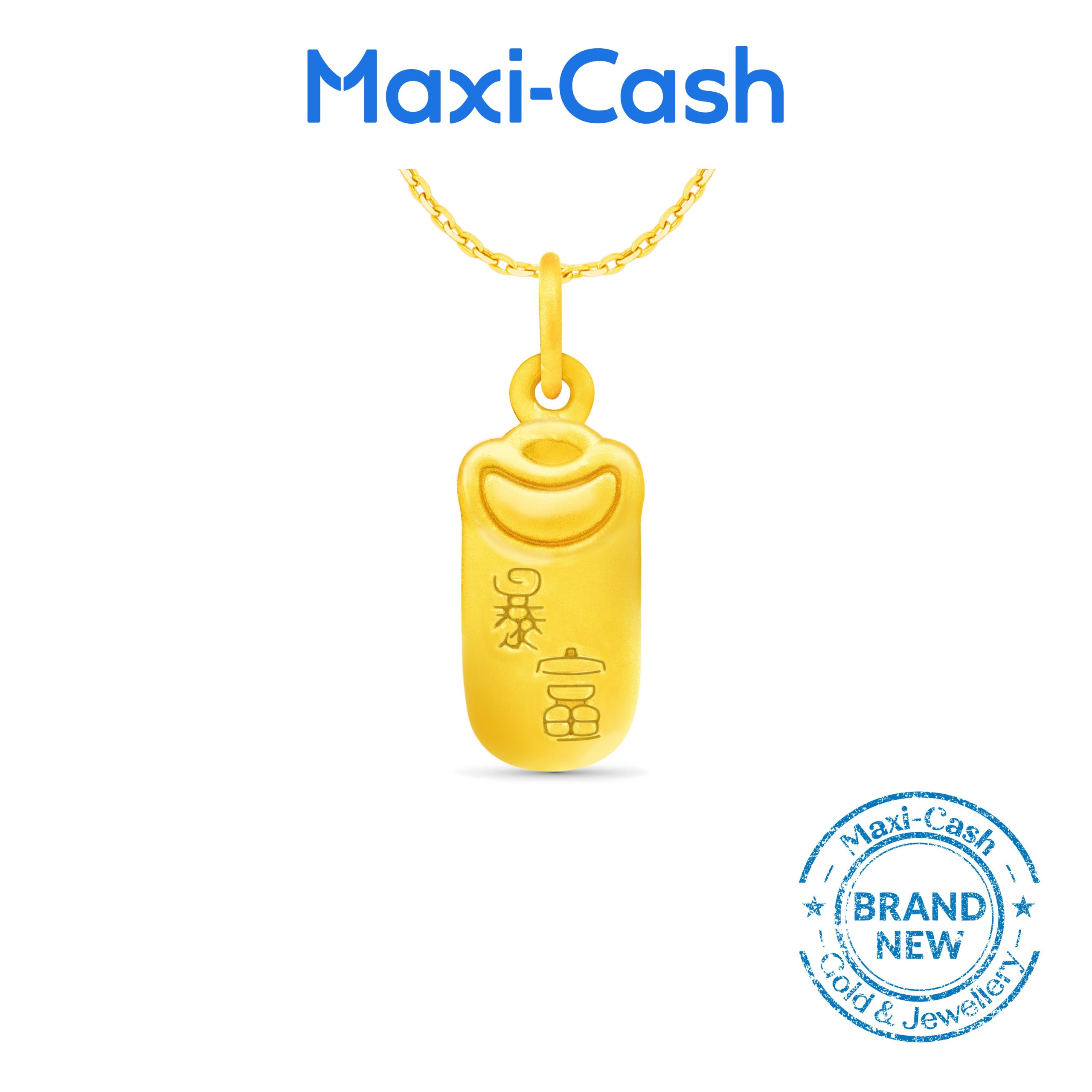 Blessing (Wealthy Overnight) Pendant in 999 Gold - Image 2