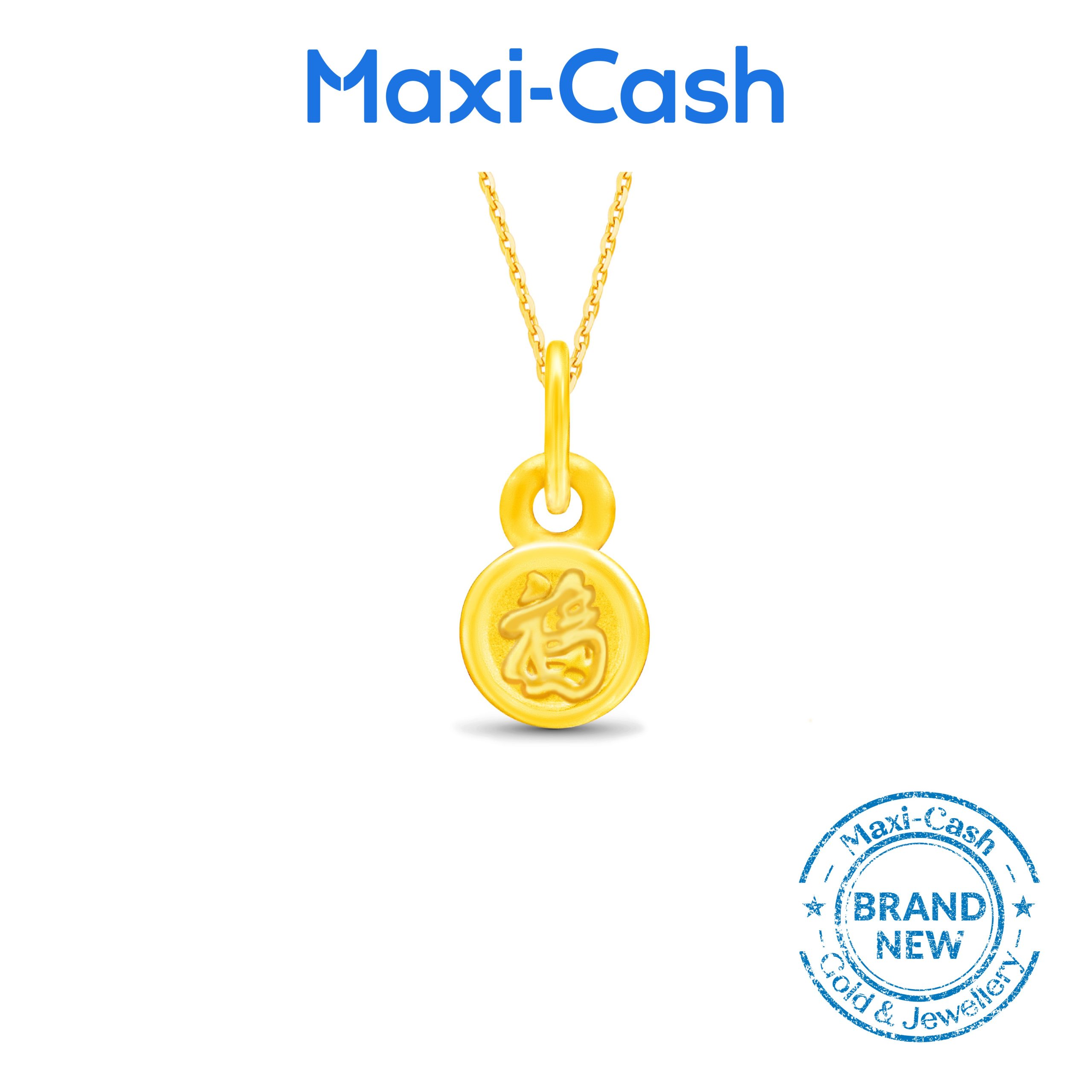 Prosperity Fu (Hulu) Pendant in 999 Gold - Image 2