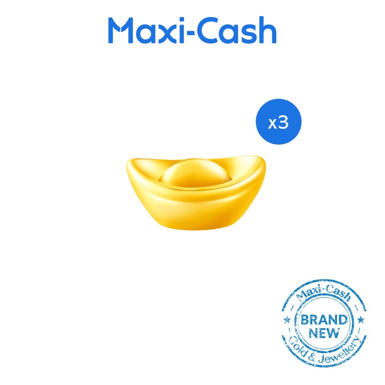 1gm Petite Ingot (Gold Bean) in 999 Gold [Bundle of 3 - Bottle Included]