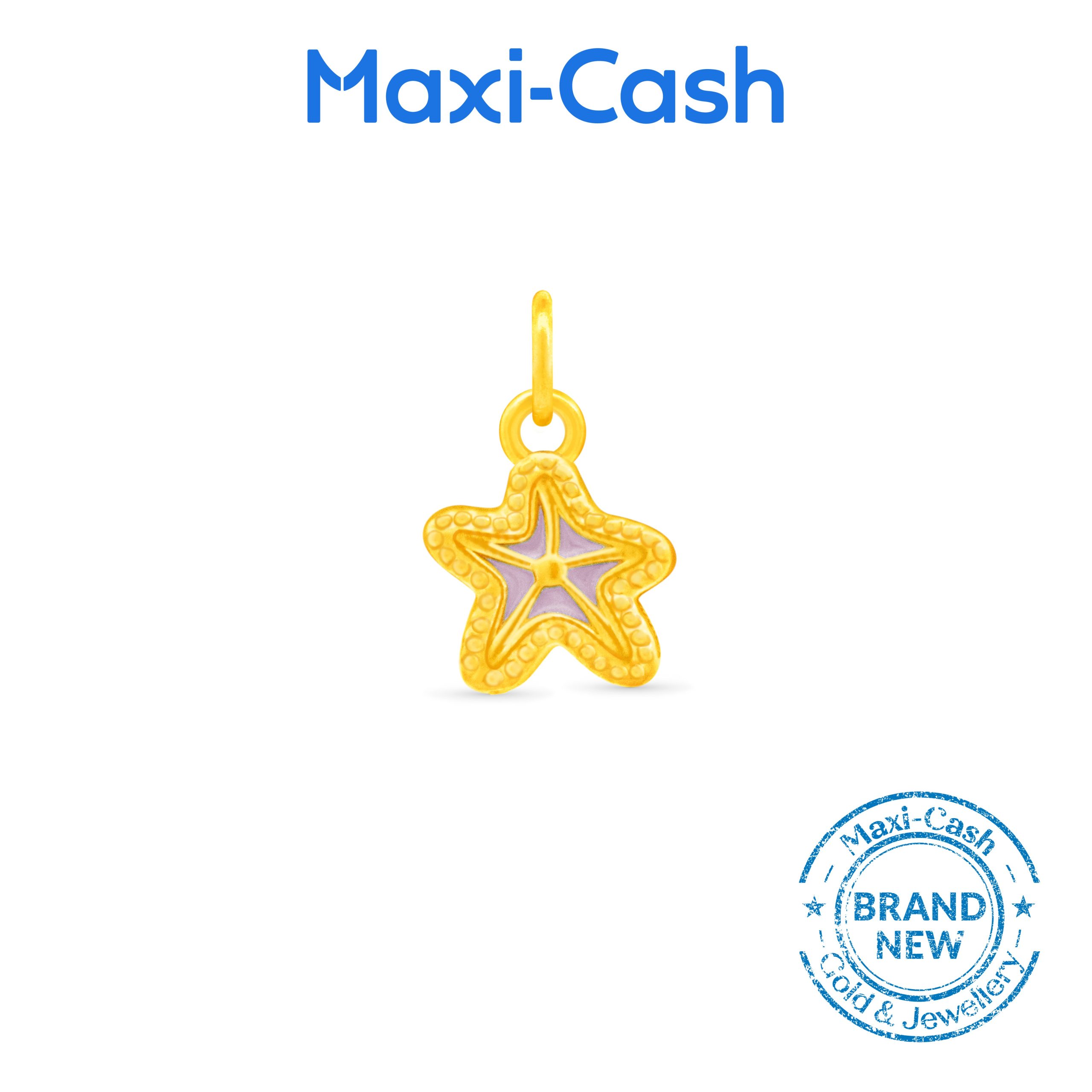 Enchanting Starfish Fantasi Charm in 999 Gold - Image 2