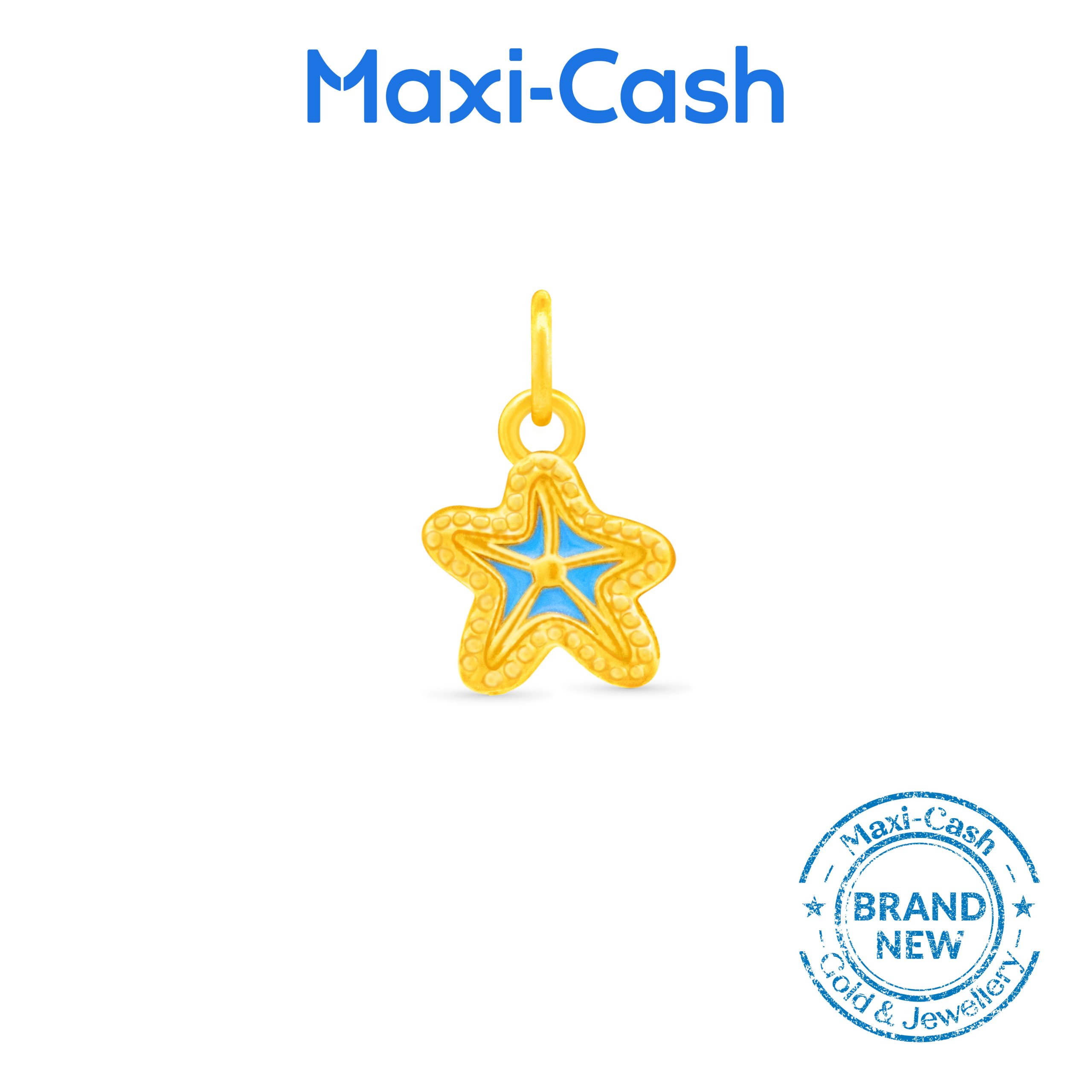 Enchanting Starfish Fantasi Charm in 999 Gold