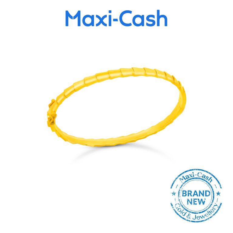 Serpent Elegance Bangle in 916 Gold
