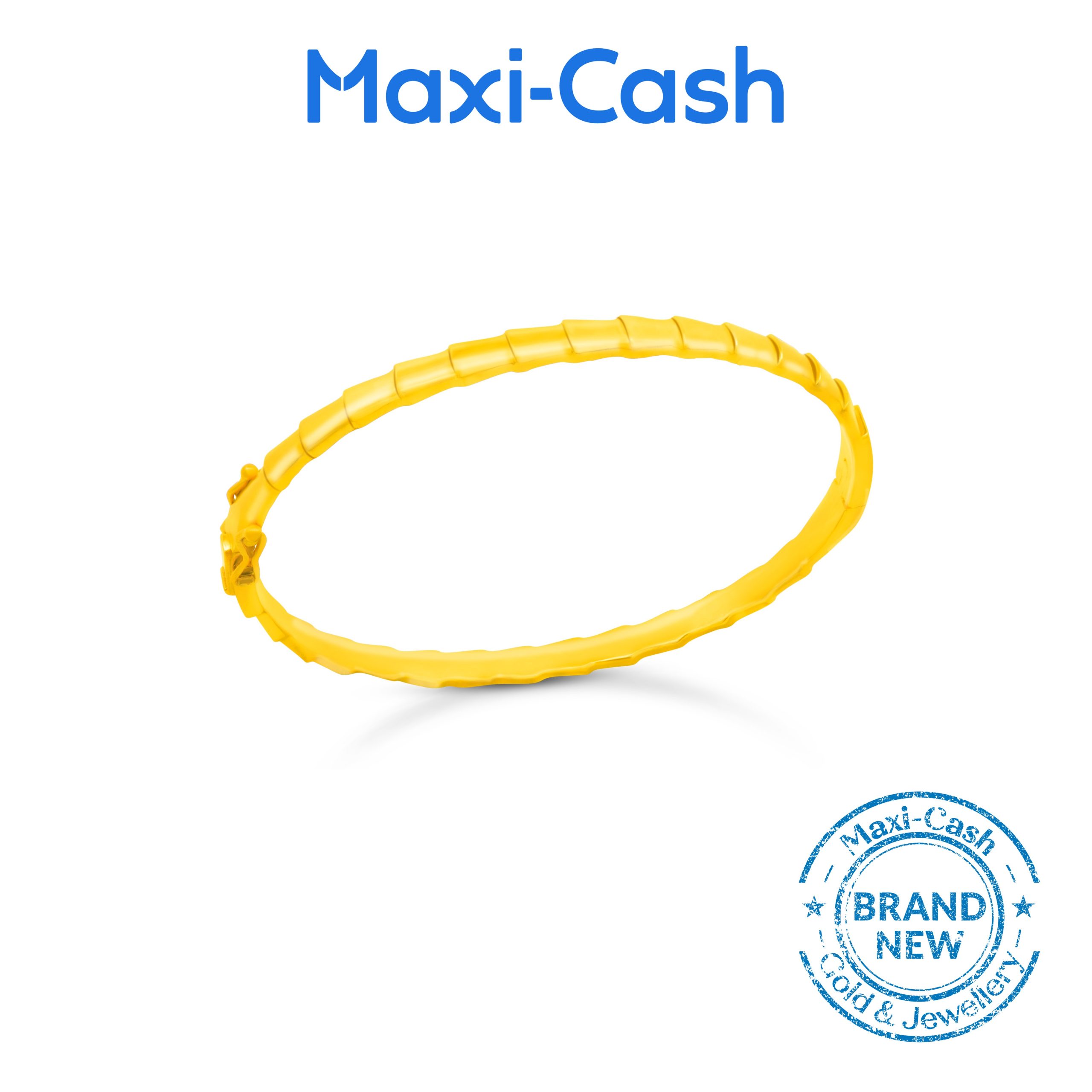 Serpent Elegance Bangle in 916 Gold