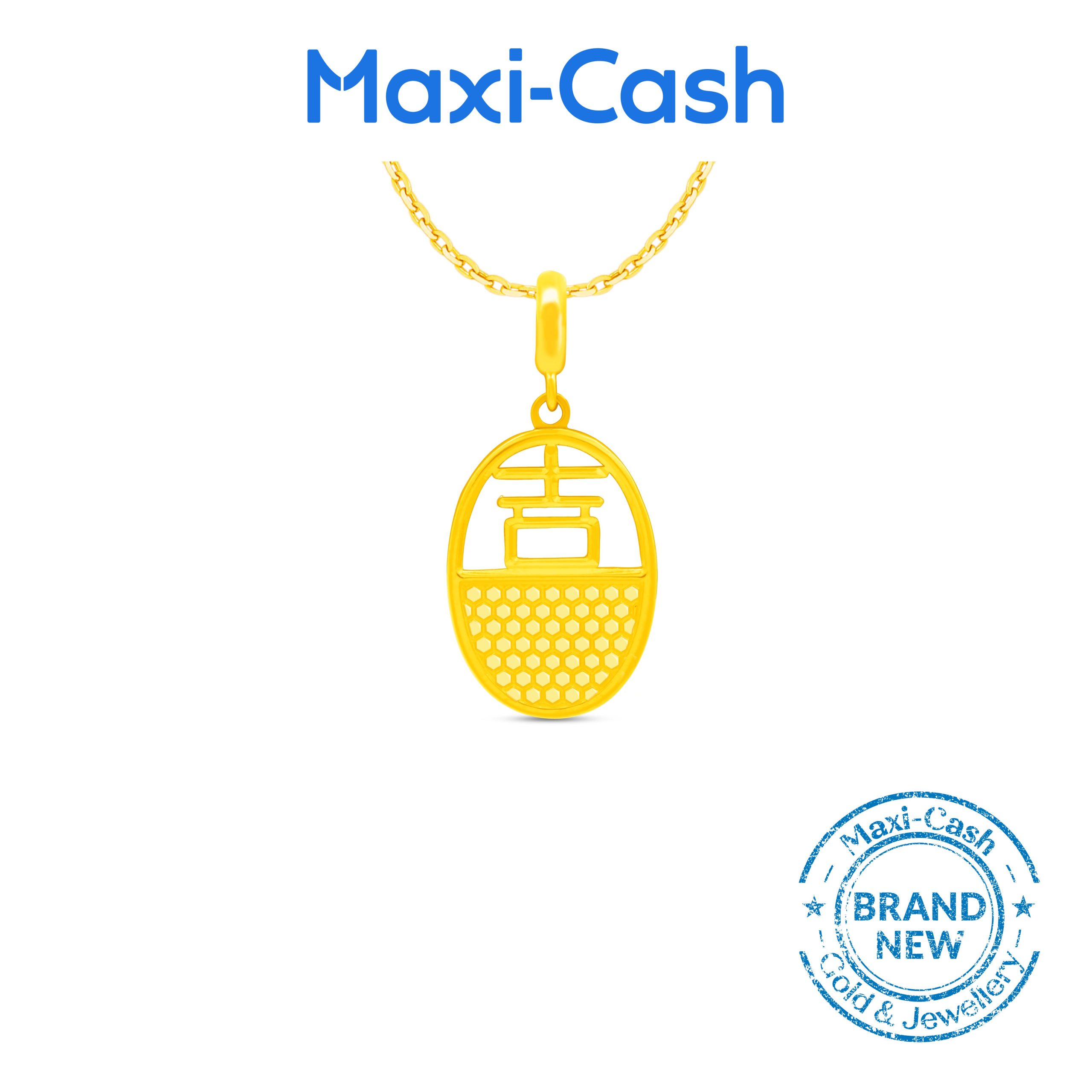 Fortune Luck Pendant in 916 Gold - Image 2