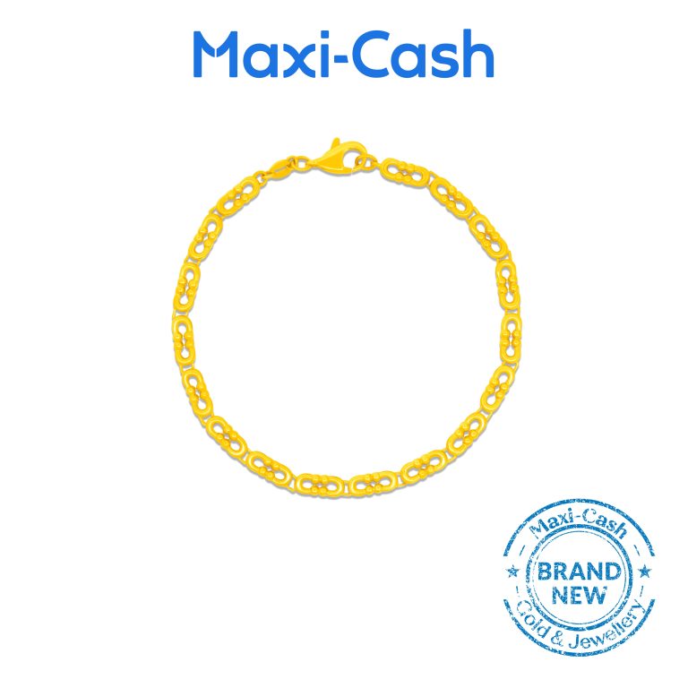 Infinity Loops Bracelet in 916 Gold