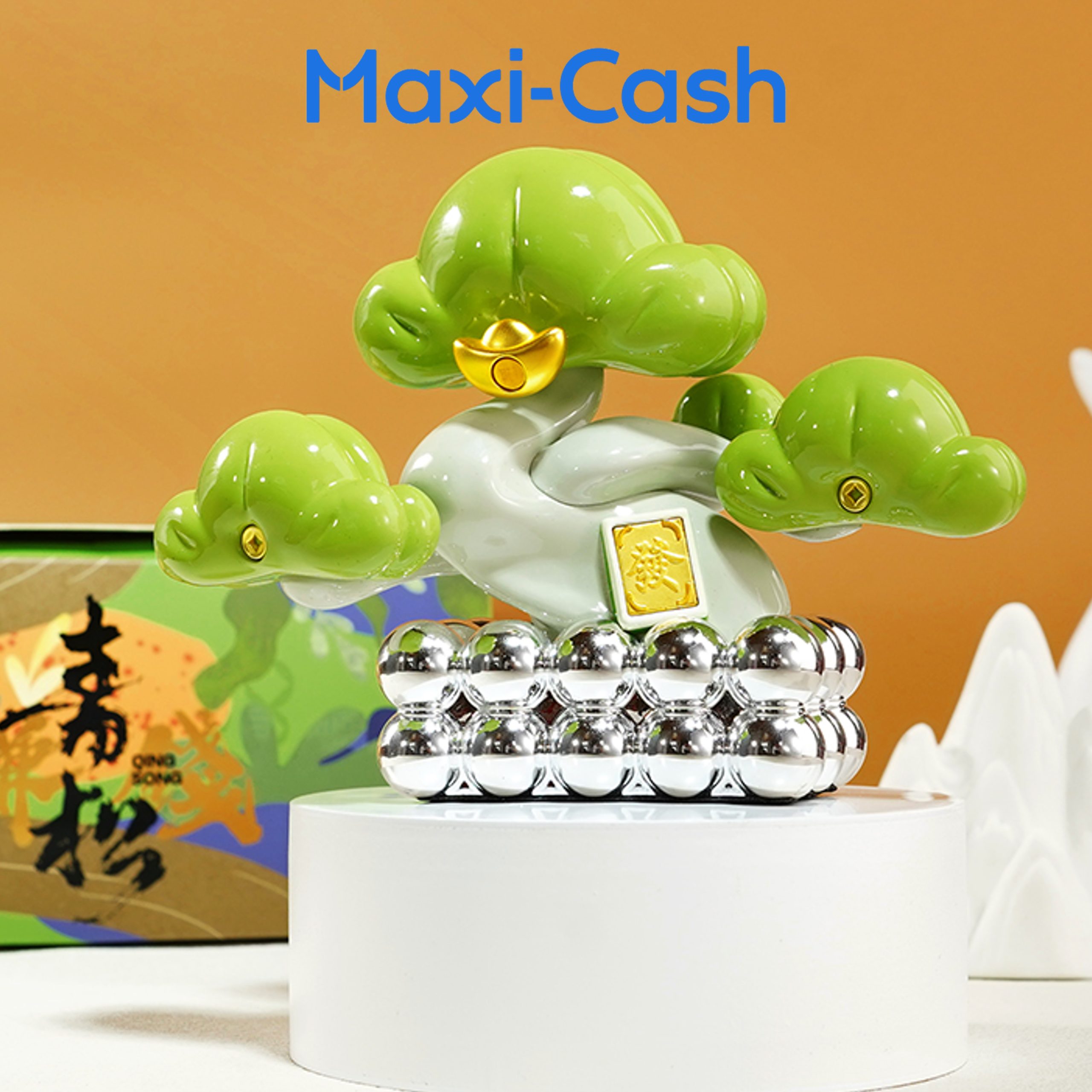 Prosperity Pine Bonsai (Fa Mahjong) in 999 Gold