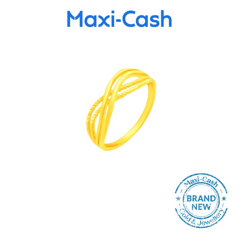 Crossover Ring in 916 Gold