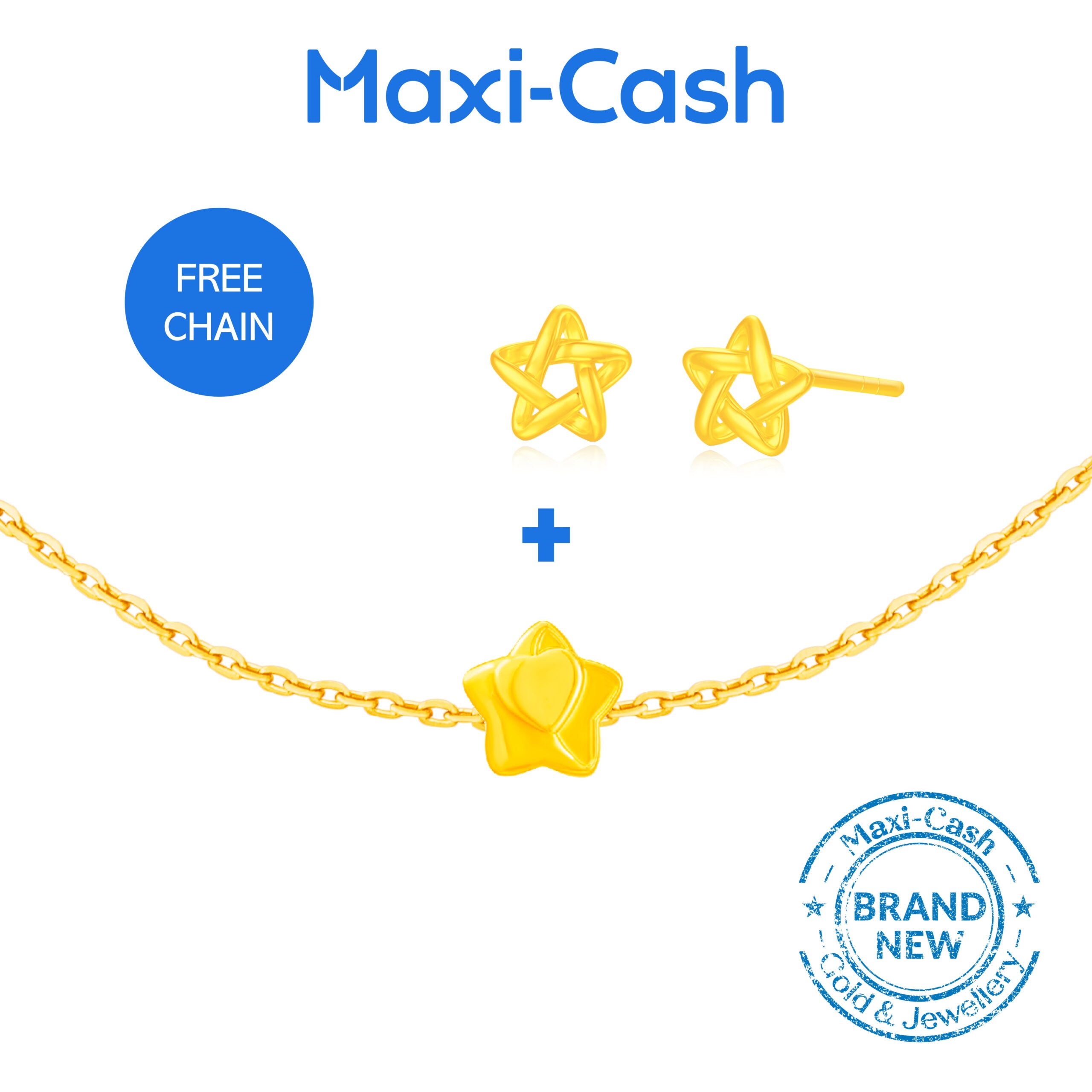 916 Gold Starry Heart Bundle