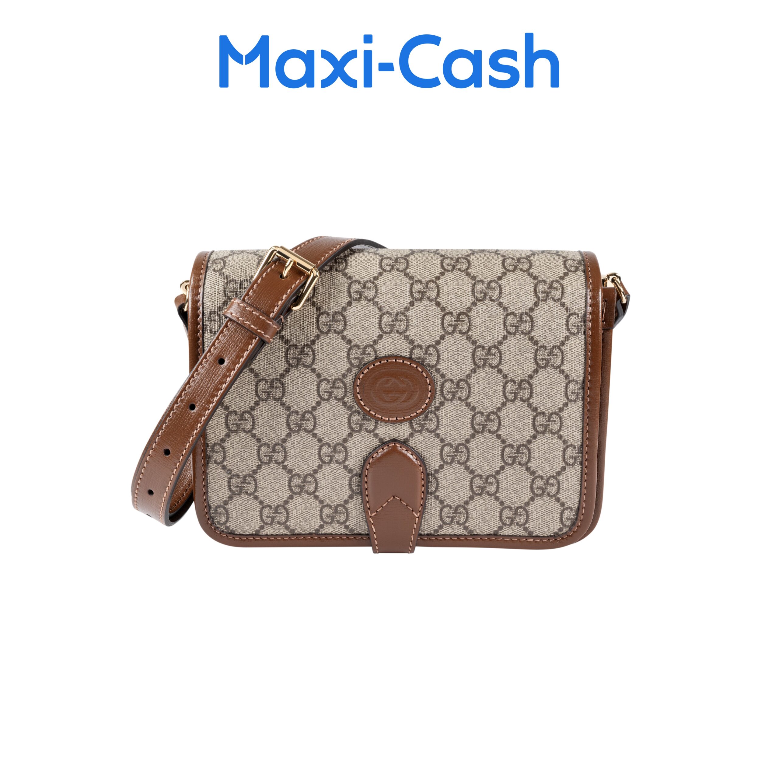Gucci GG Supreme Interlocking G Shoulder Bag